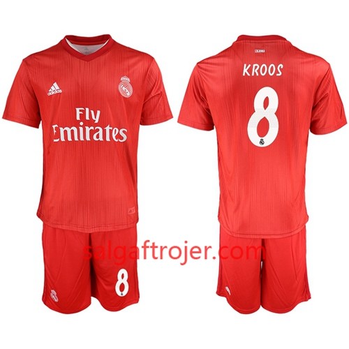 Real Madrid Fodboldtrøjer Kroos 8 Børn 3. sæt 2018/19 Kort ærmer Real Madrid Fodboldtrøjer Kroos 8 Børn 3. sæt 2018/19 Kort ærmer